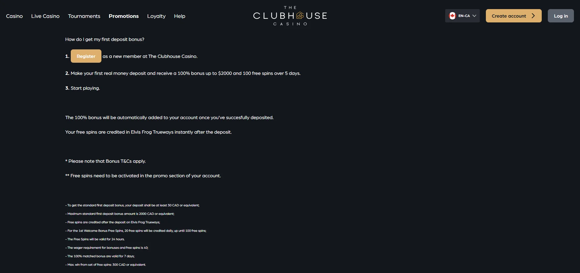 How to Get Bonus in Clubhouse Casino